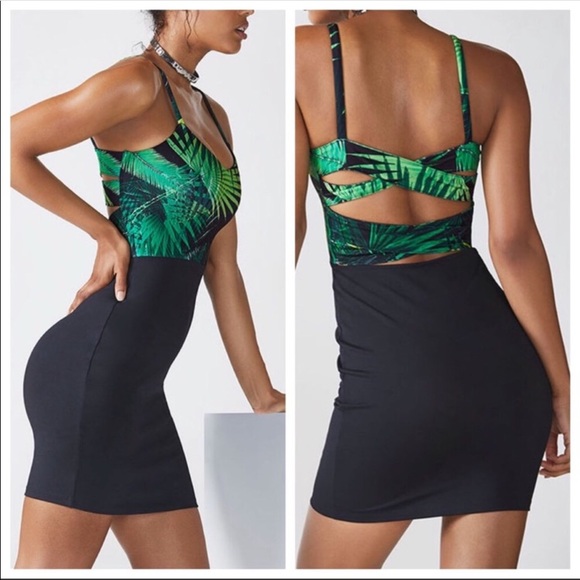 *SOLD*    Fabletics Palm Athletic Bodycon Dress - Picture 8 of 8